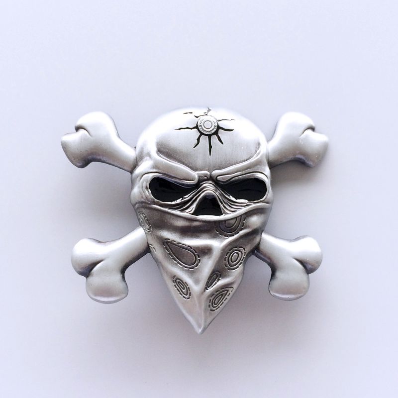 Vintage Skull Masks Cut Out Belt Buckle BUCKLE-SK043