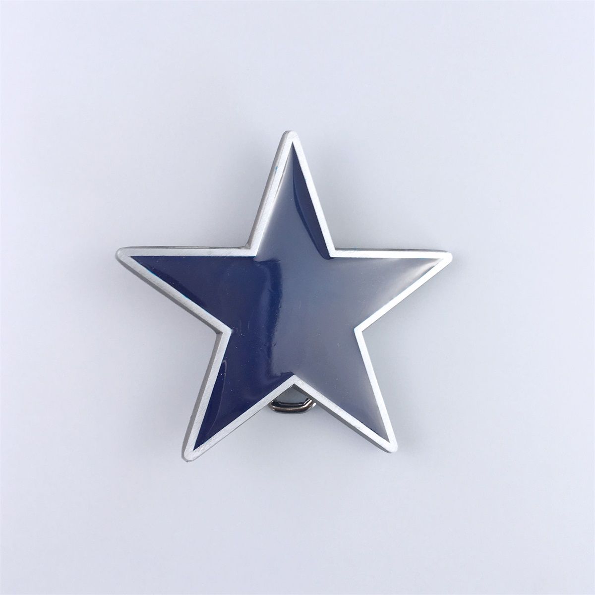 Blue Enamel Star Belt Buckle