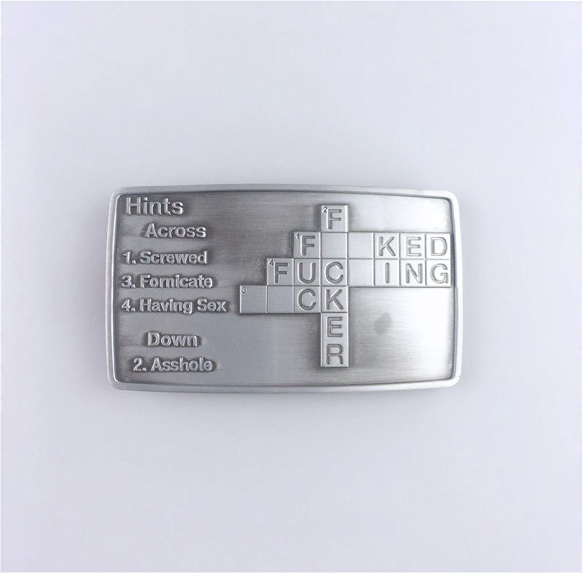 Vintage Style Scrabble Letter Belt Buckle