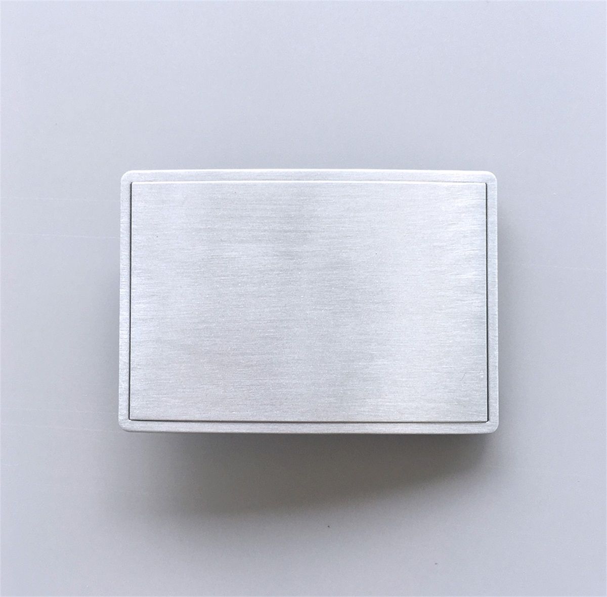 Antique Brushed Silver Rectangle Blank Belt Buckle For Engraving