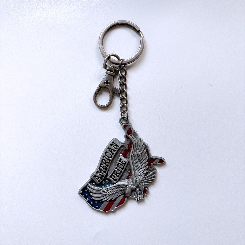 Vintage Style Western Metal Key Ring Key Chain KEYRING-WT093