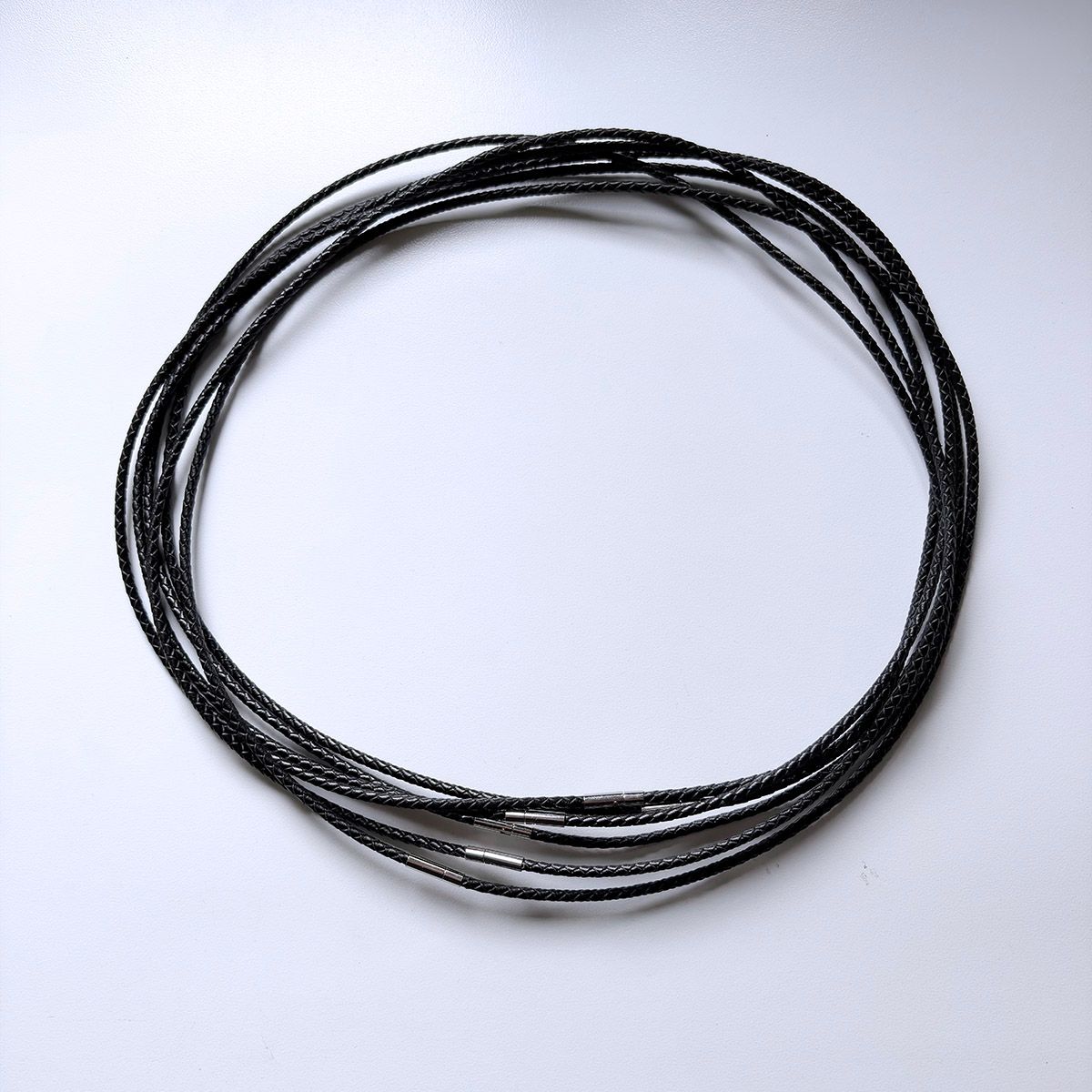 50pcs per Bid Solid Real Leather Chain For Necklace