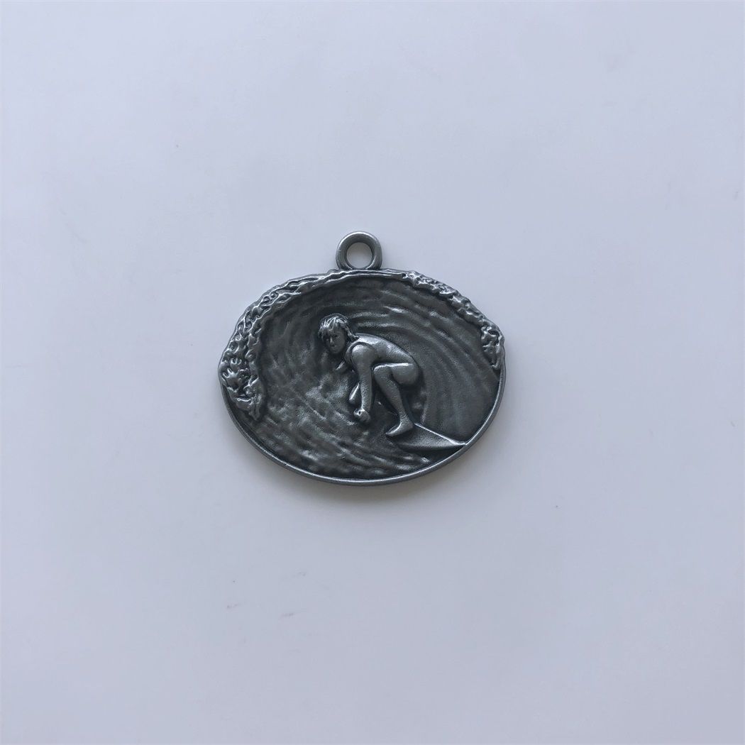 New Vintage Surfing Sports Metal Charm Pendant