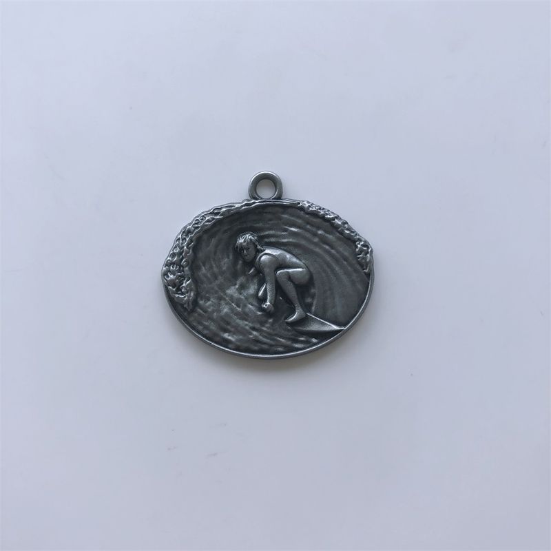 New Vintage Surfing Sports Metal Charm Pendant PENDANT-3D034AS