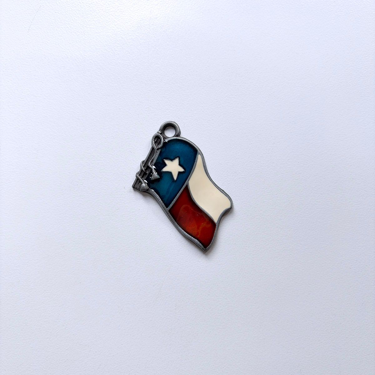 Vintage Enamel US Flag Metal Pendant Charm PENDANT-WT046