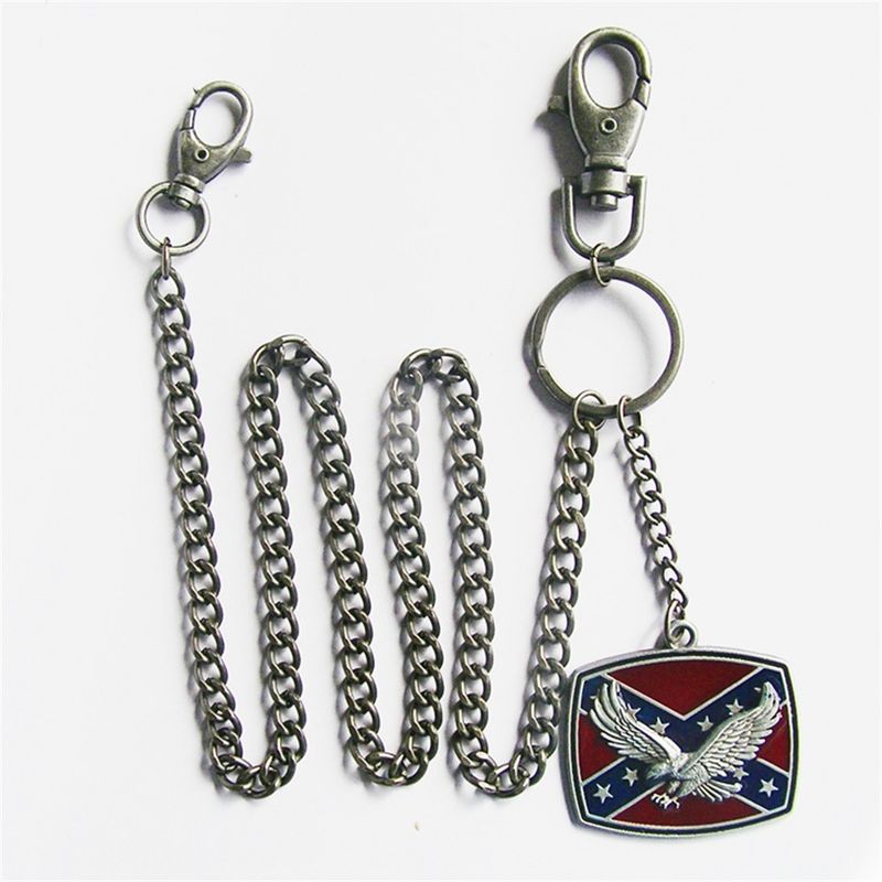 3D Eagle Flag Western Jeans Waist Wallet Key Chain WALLETCHAIN-3D47