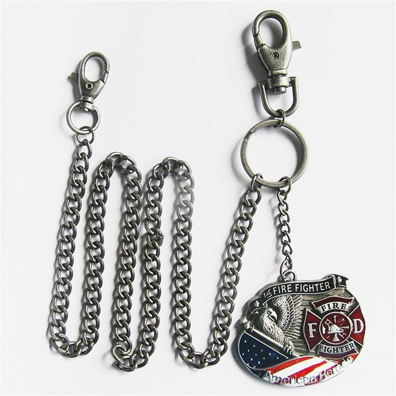 Fire Fighter FD Jeans Waist Wallet Key Chain WALLETCHAIN-3D039