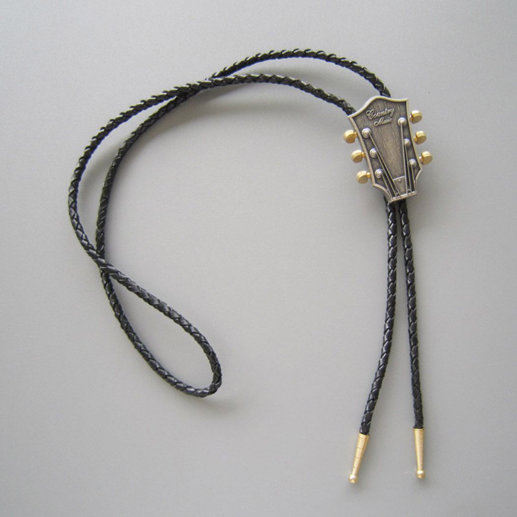 Guitar Music Western Bolo Tie Wedding BOLOTIE-MU044SL