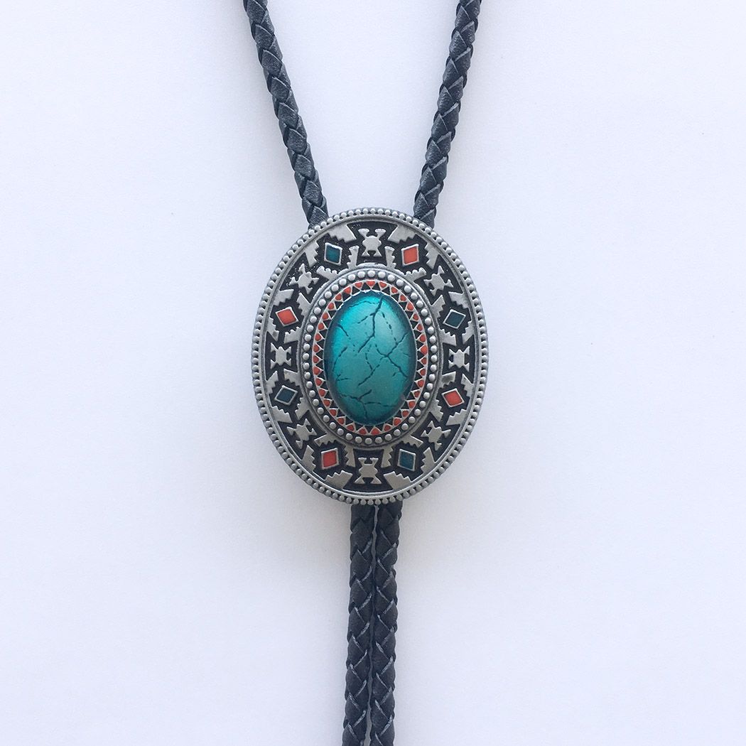 Vintage Western Cross Celtic Knot Southwest Oval Wedding Bolo Tie also Stock in the US BOLOTIE-WT102