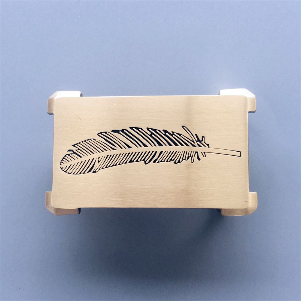 New Rectangle Solid Brass Belt Buckle BUCKLE-BS003