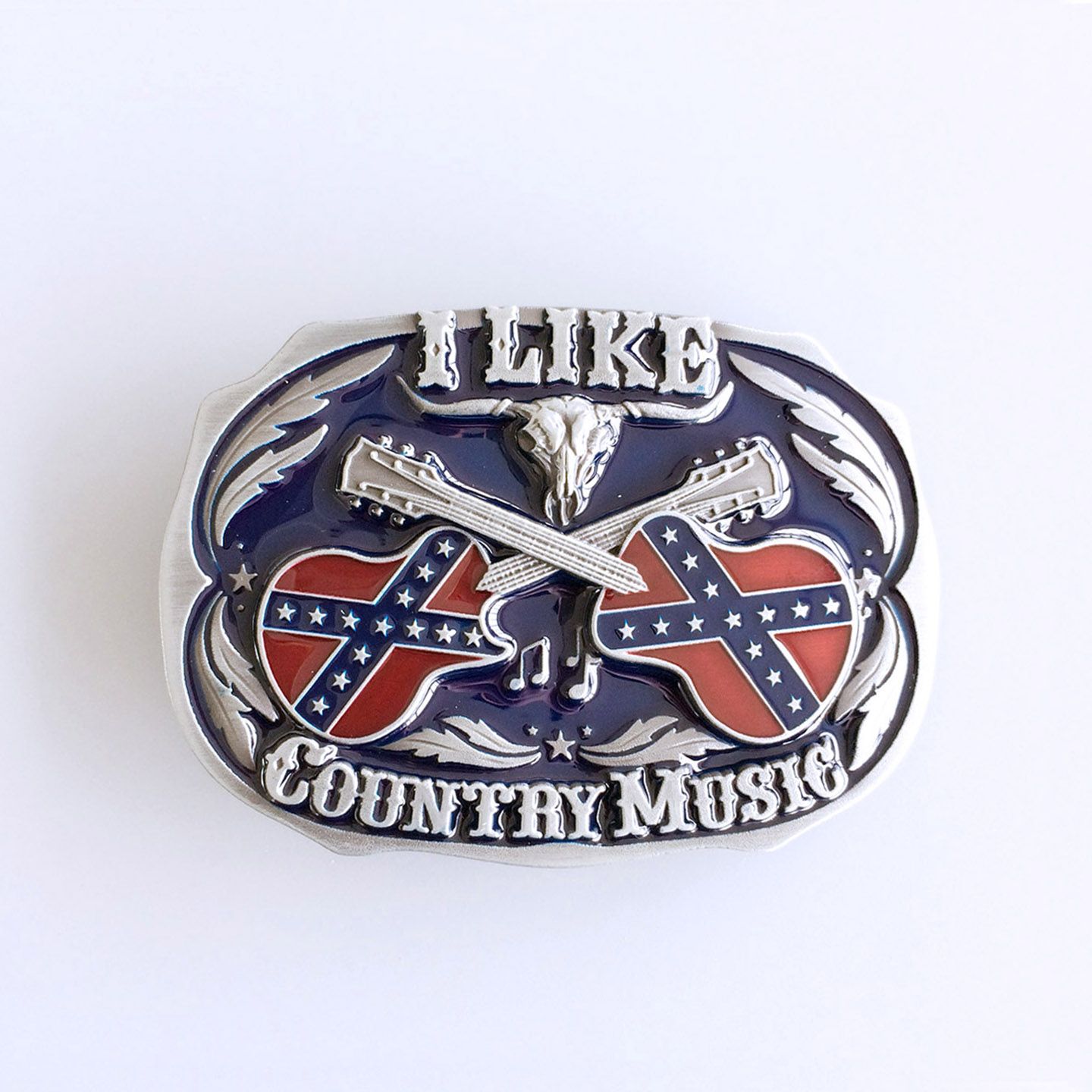 New Vintage Enamel Western Country Music Belt Buckle Gurtelschnalle Boucle de ceinture BUCKLE-MU069