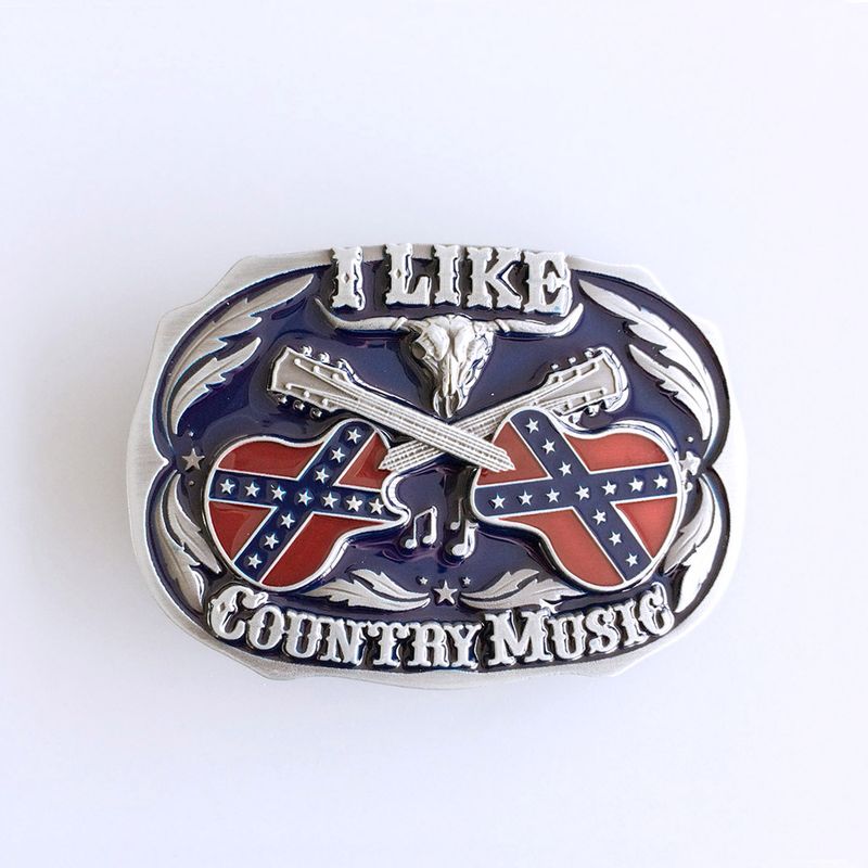 New Vintage Enamel Western Country Music Belt Buckle Gurtelschnalle Boucle de ceinture BUCKLE-MU069