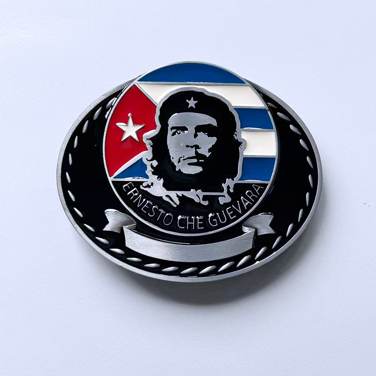 New Vintage Hero Star Flag Oval Belt Buckle Gurtelschnalle Boucle de ceinture BUCKLE-GU040