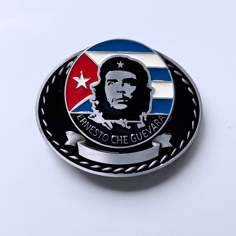 Vintage Hero Star Flag Oval Belt Buckle Gurtelschnalle Boucle de ceinture BUCKLE-GU040