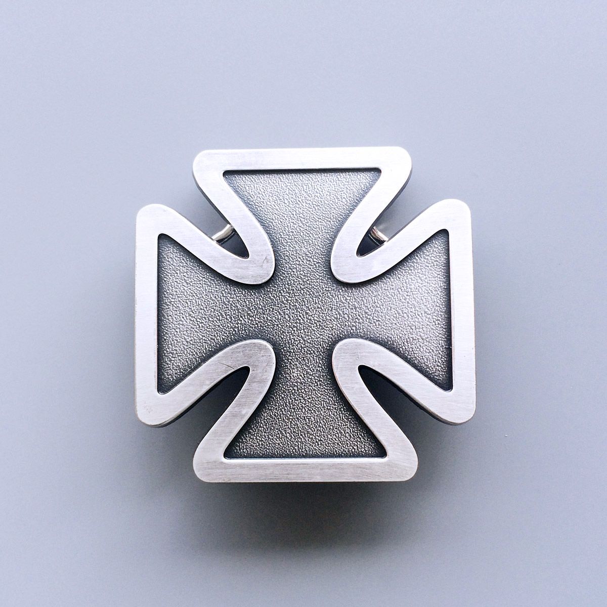 Vintage Silver Cross Belt Buckle Gurtelschnalle Boucle de ceinture OC037SL