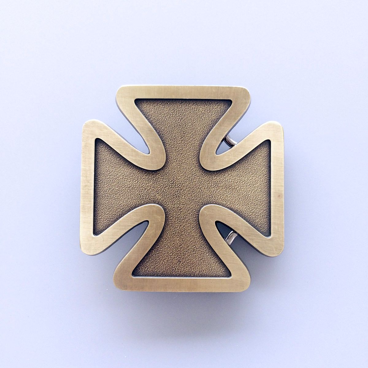 Vintage Bronze Cross Belt Buckle Gurtelschnalle Boucle de ceinture OC037AB