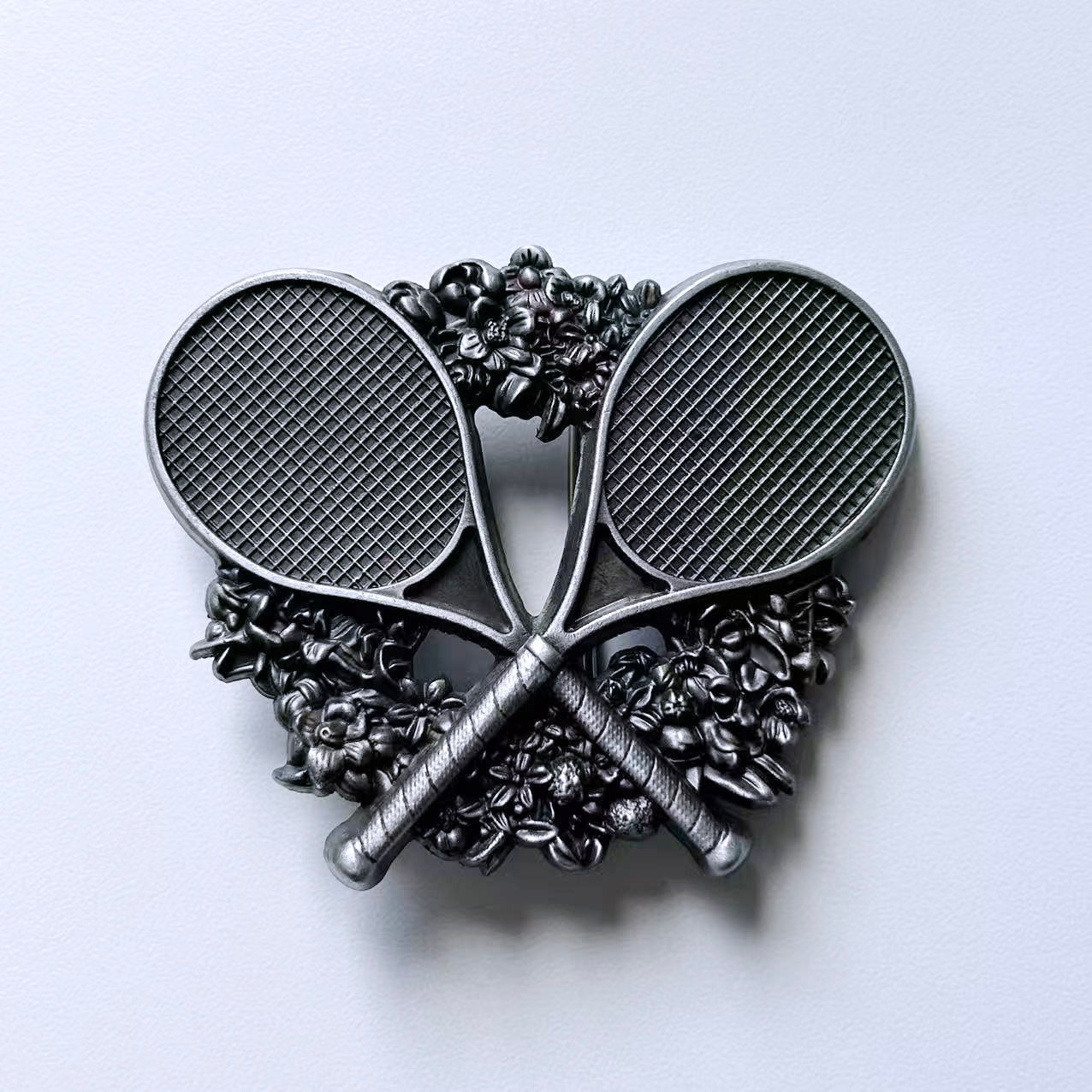 Vintage Design Tennis Ball Belt Buckle Gurtelschnalle Boucle de ceinture BUCKLE-ST004AS