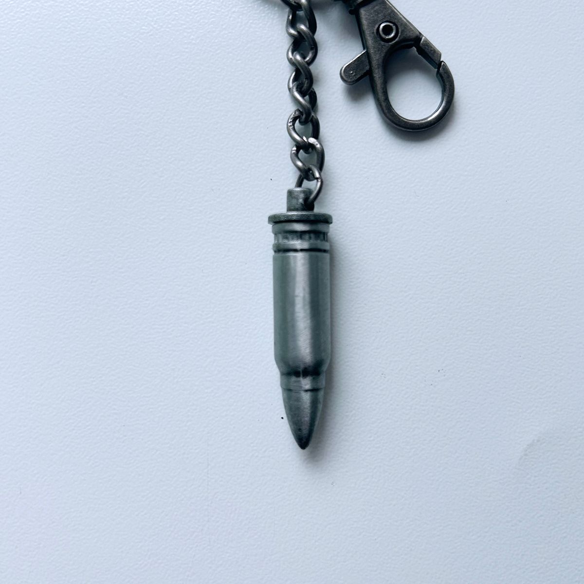 3D Sculpt Bullet Shape Heavy Metal Charm Pendant Key Ring Key Chain KEYRING-002