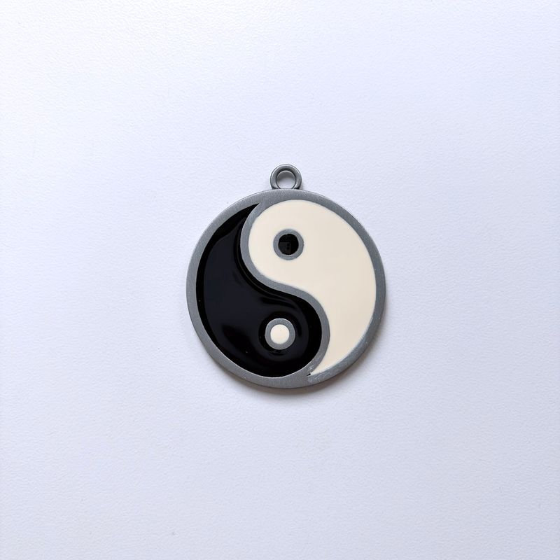 New Vintage Double Faces Yinyang Taiji Metal Pendant Charm PENDANT-T051