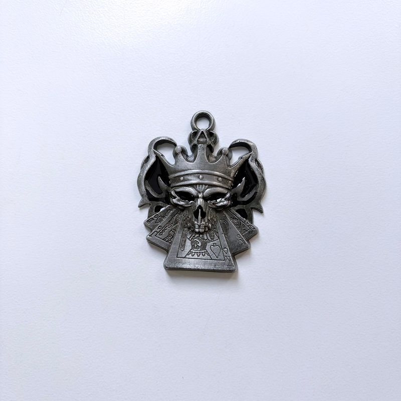 New Vintage Emo Skull Metal Pendant Charm PENDANT-SK012