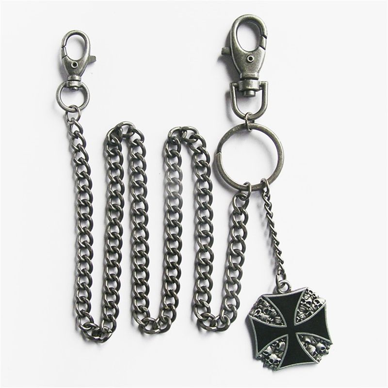 Skull W Cross Jeans Waist Wallet Key Chain WALLETCHAIN-OC023