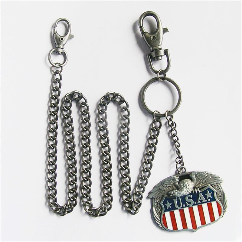 Eagle W Flag Jeans Waist Wallet Chain WALLETCHAIN-3D040