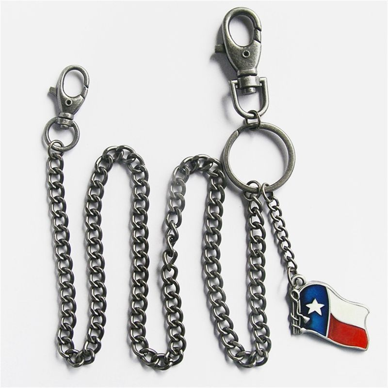 Texas Flag Western Jeans Waist Wallet Key Chain WALLETCHAIN-WT046