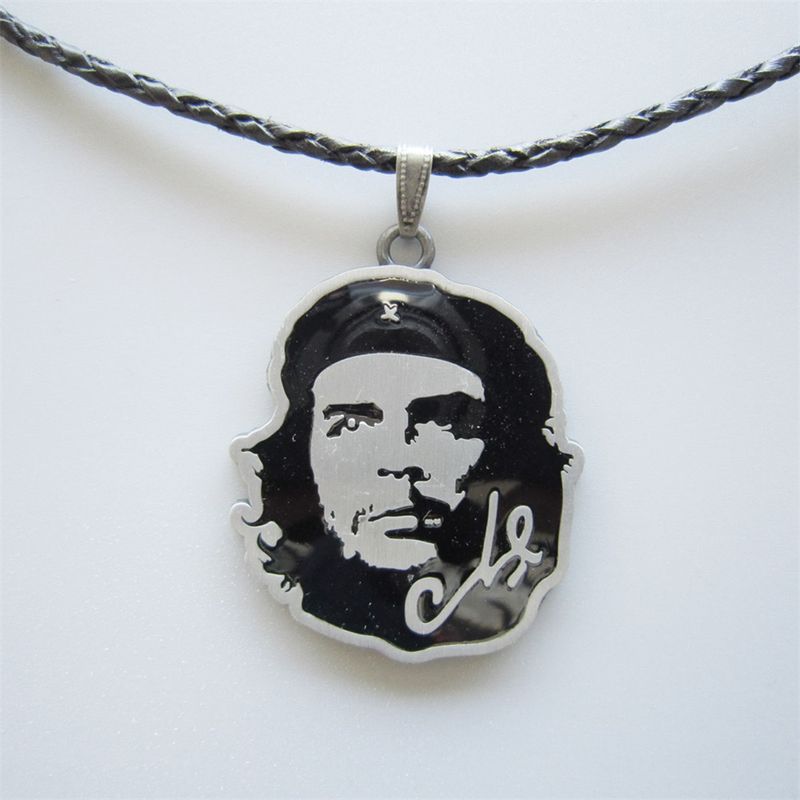 New Vintage Hero Metal Charm Pendant Costume Cosplay Leather Necklace NECKLACE-T078