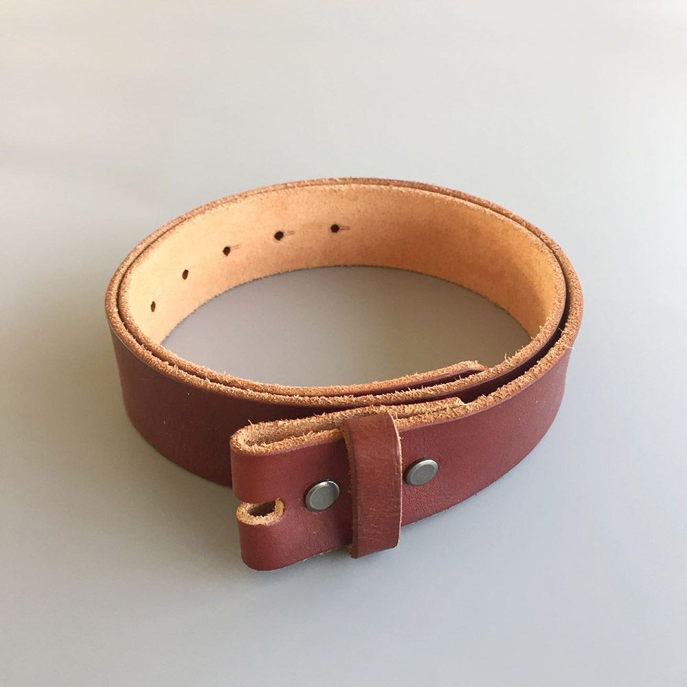 New Red Brown Color Western Cowboy Vintage Screws On Leather Belt Gurtel BELT1-015RW
