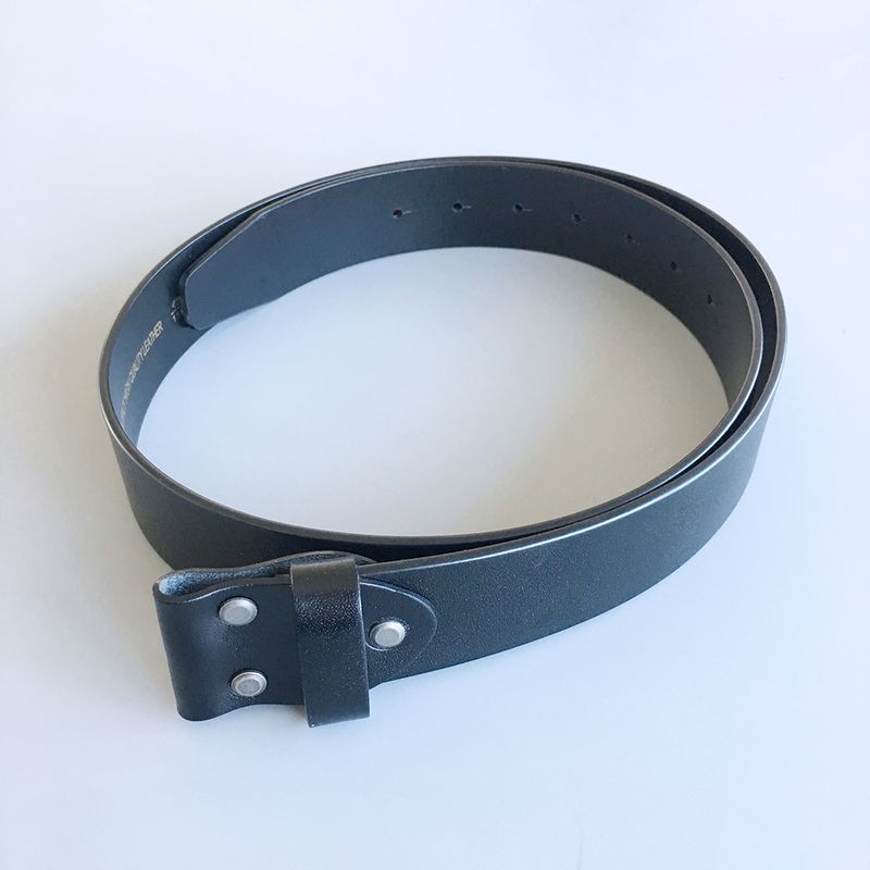 New Black Pure Nature Real Leather Belt Screws On Custom Cut to Fit Belt BELT1-016BK