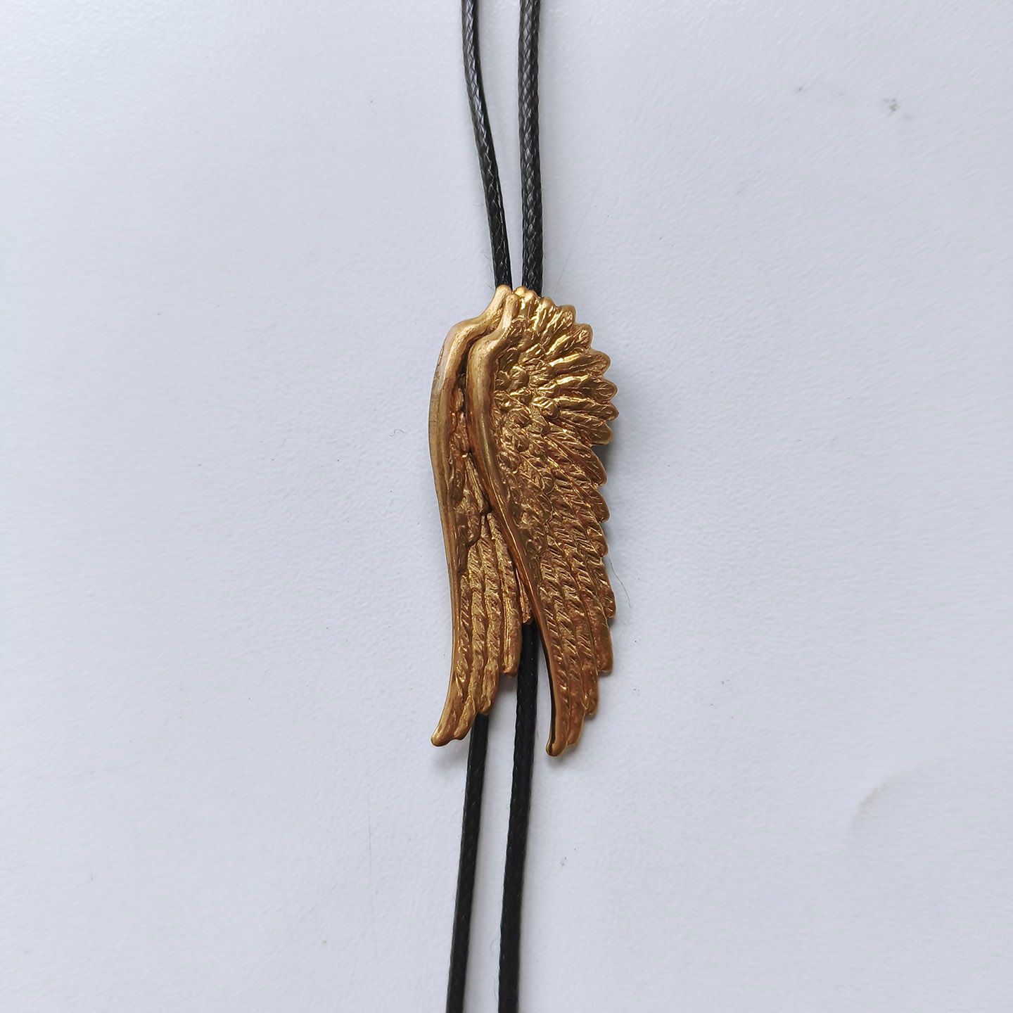 Cut Out Angel Wings Brass Bolo Tie BOLOTIE-CP003
