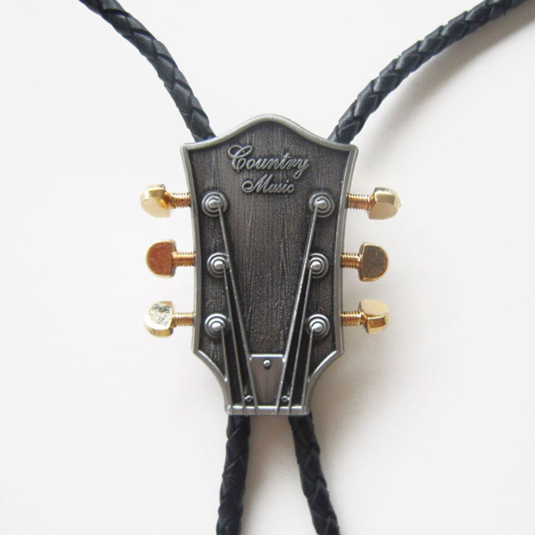 Western Country Music Guitar Bolo Tie Wedding BOLOTIE-MU044