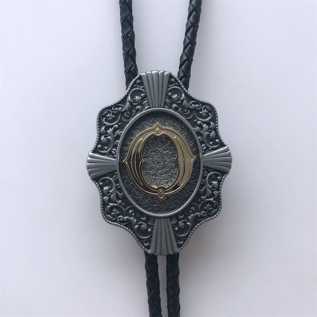 Western Tie Clips Initial Letter O Western Cowboy Cowgirl Bolo Tie