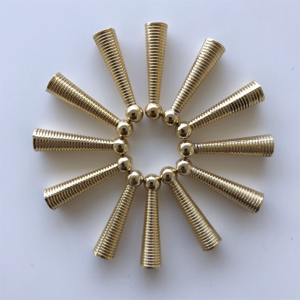 New Gold Plated Spiral Bolo Tips 24 pcs Per Bid