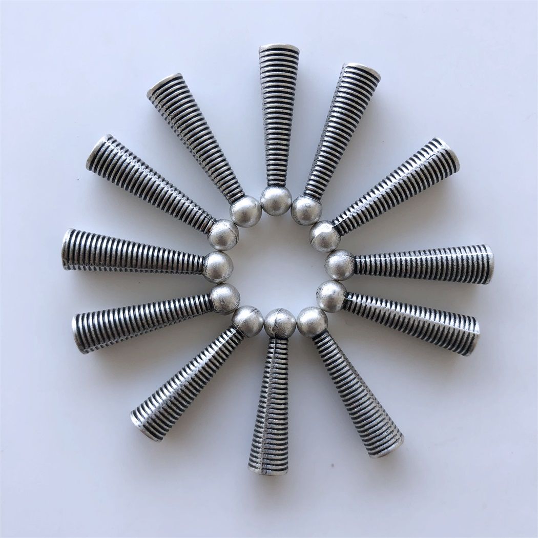 New Vintage Silver Spiral Bolo Tips 24 pcs Per Bid