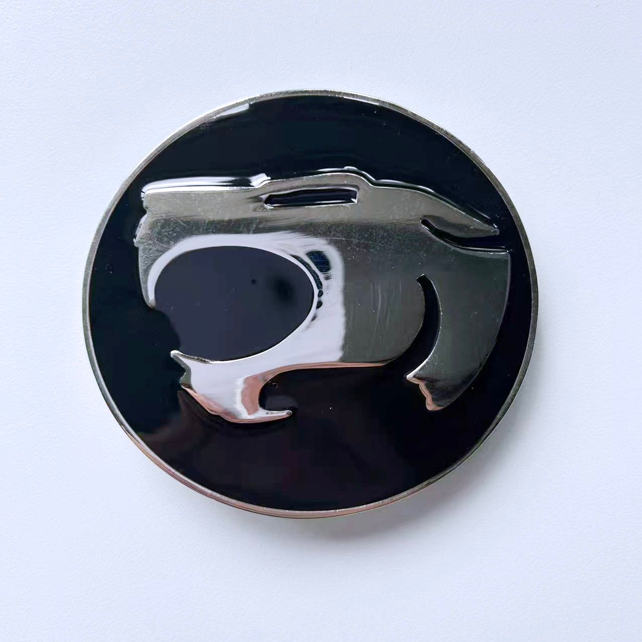 New Bright Silver Round Belt Buckle BUCKLE-CA026BR