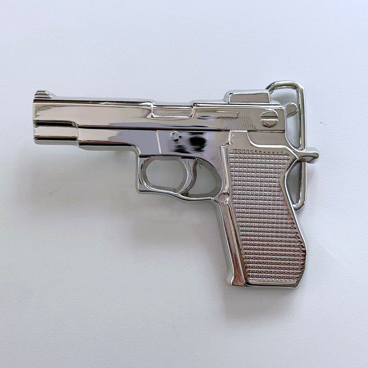 Belt Buckle (Hand Gun Bright) BUCKLE-GU016BR