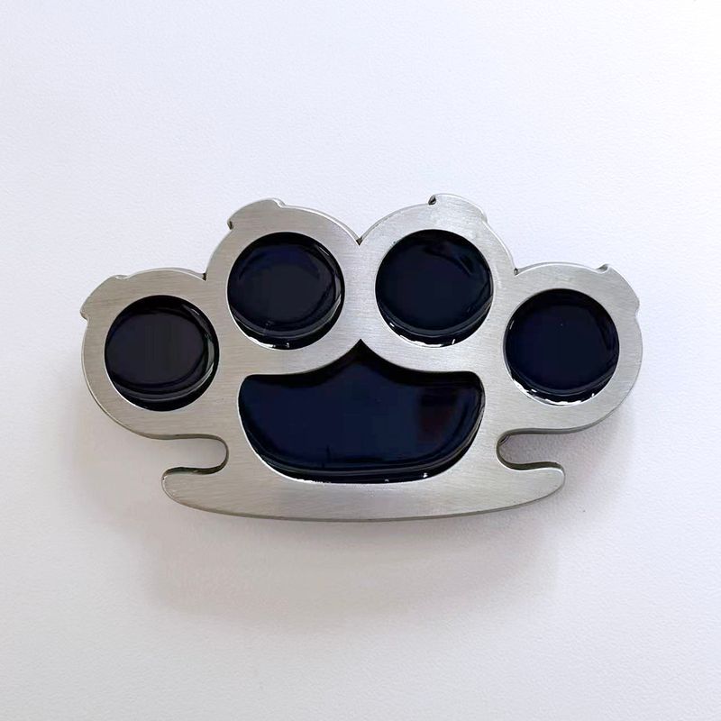 New Vintage Blue Enamel Cut Out Four Rings Belt Buckle Gurtelschnalle Boucle de ceinture BUCKLE-GU031BL