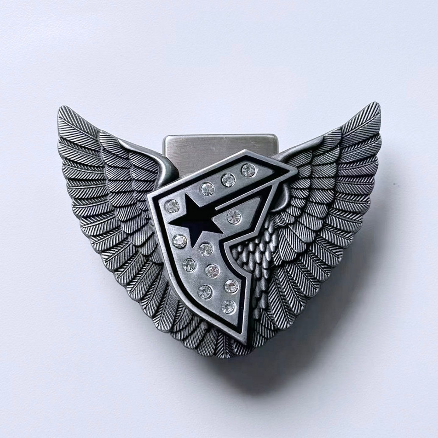 Vintage Style Rhinestone Wing Star Lighter Belt Buckle Gurtelschnalle Boucle de ceinture BUCKLE-LT022