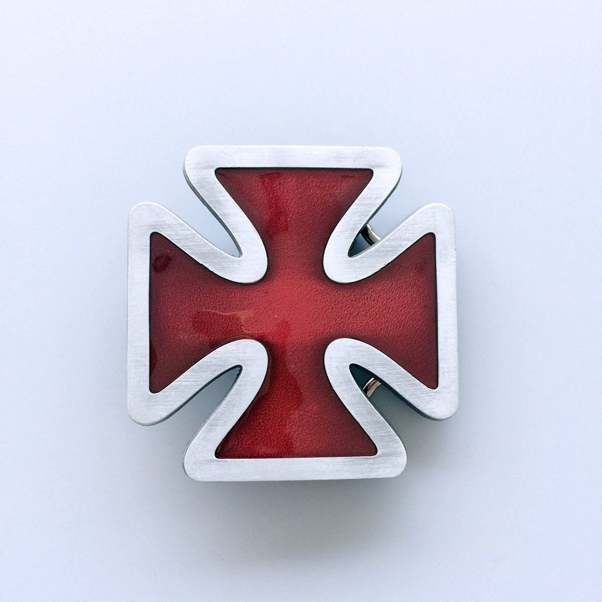 Red Cross Enamel Belt Buckle Gurtelschnalle Boucle de ceinture OC037RD