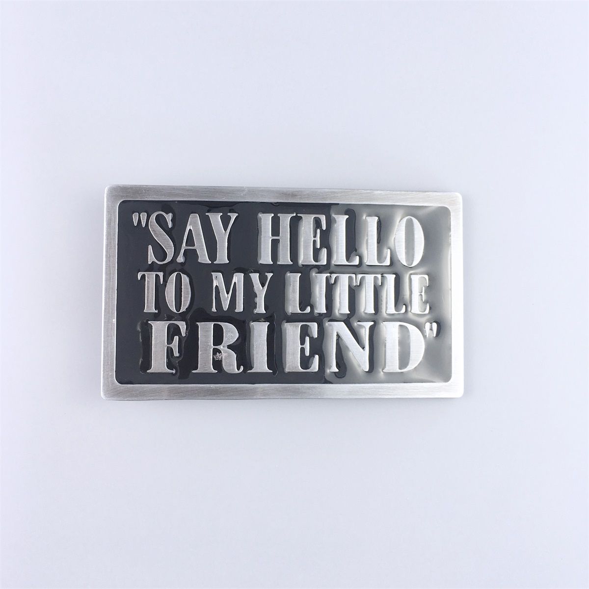 Vintage Style Letter Rectangle Belt Buckle With or Without Enamel