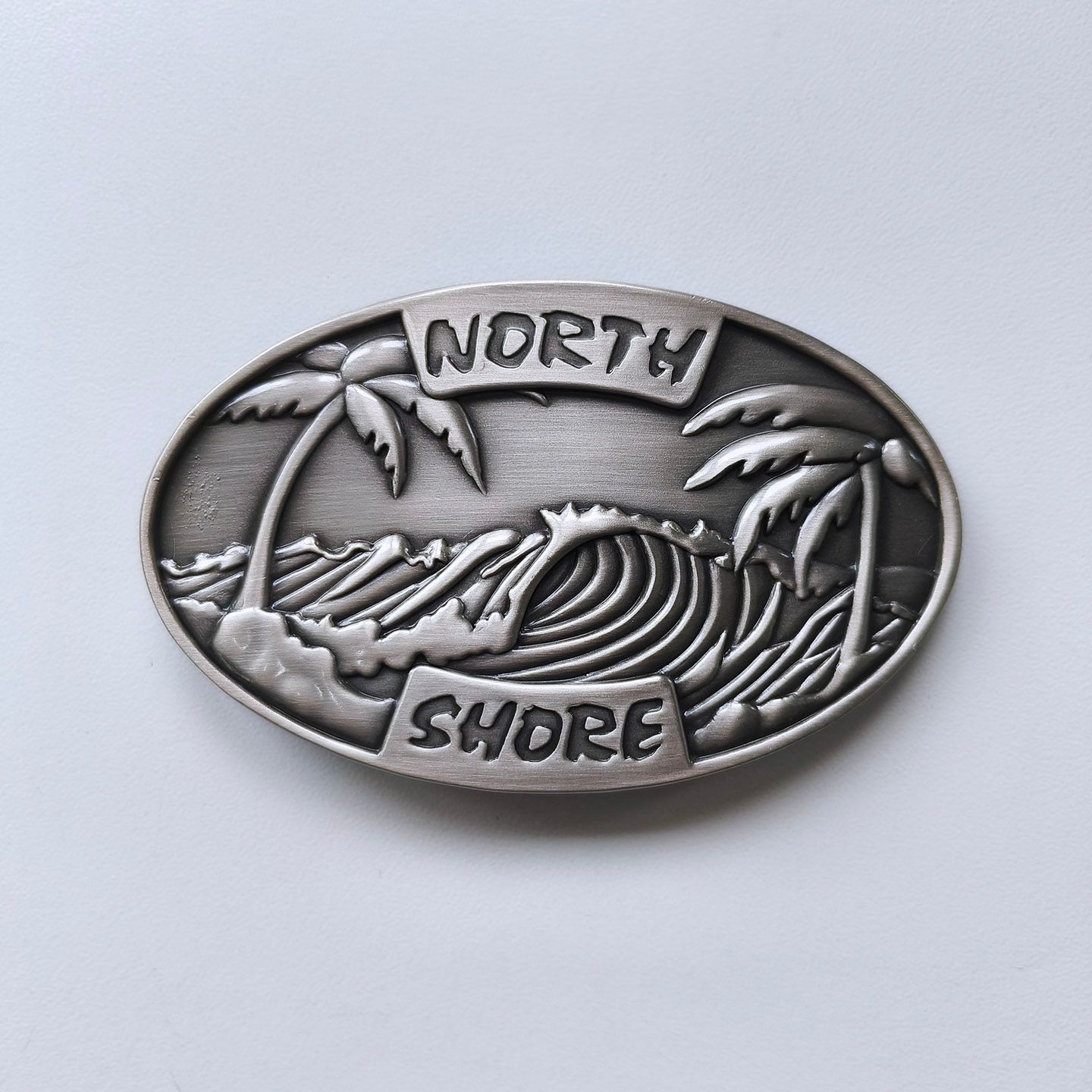 Vintage Style North Sea Shore Oval Belt Buckle BUCKLE-T064