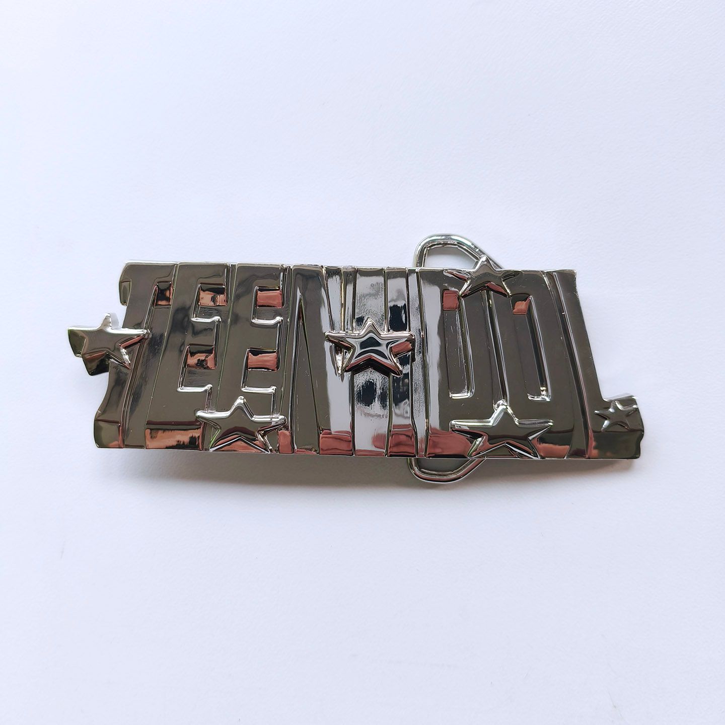 Bright Silver Star Letter Belt Buckle BUCKLE-T065