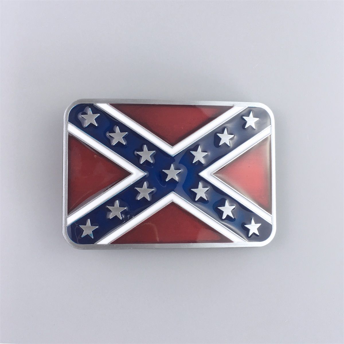 Enamel Rectangle Flag Belt Buckle Gurtelschnalle Boucle de ceinture