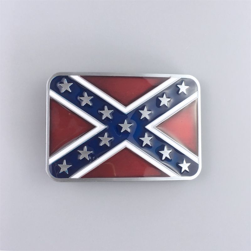 Enamel Rectangle Flag Belt Buckle Gurtelschnalle Boucle de ceinture BUCKLE-T152