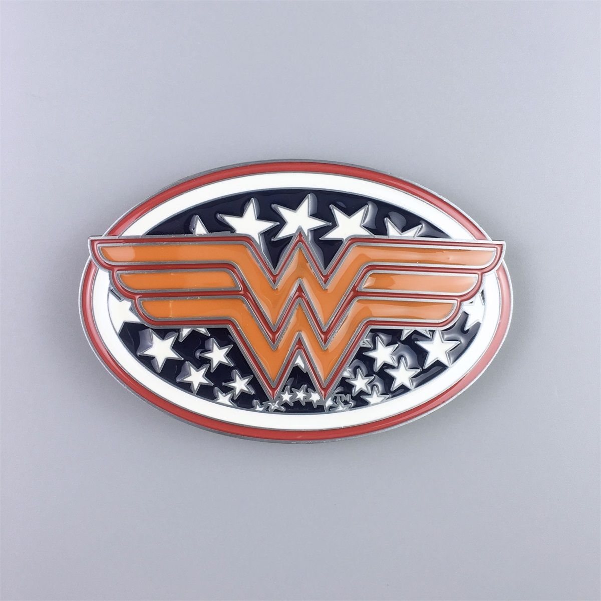 Western Star W Oval Belt Buckle BUCKLE-T097