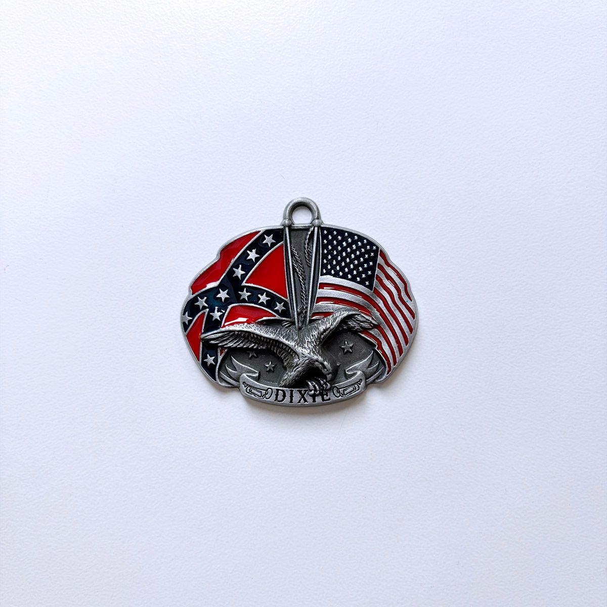 Vintage Style Fly Eagle Flag Metal Charm Pendant With or Without Enamel