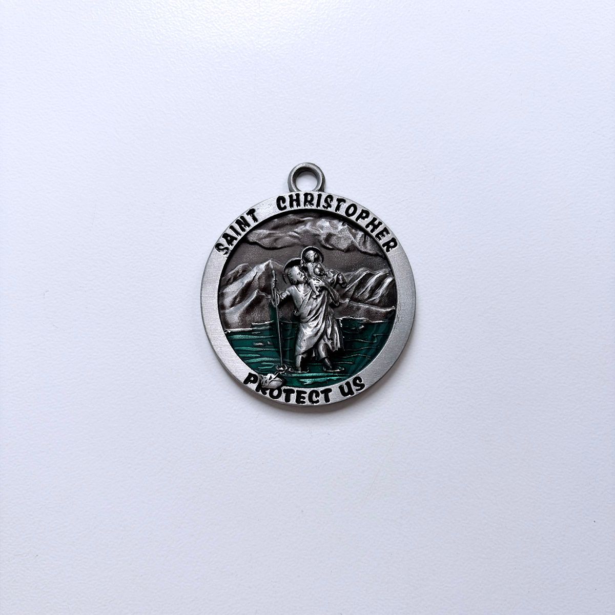 New Vintage Saint Religion Metal Charm Pendant