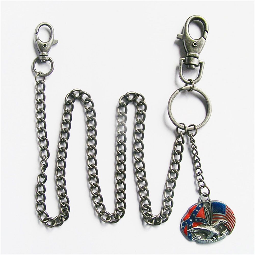 Western Fly Eagle Flag Jeans Waist Wallet Key Chain
