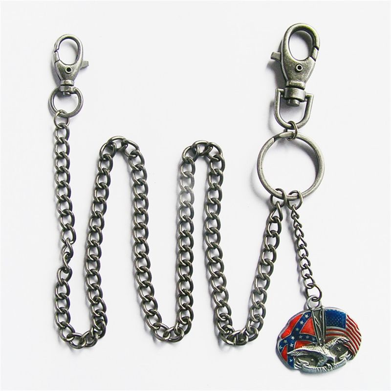 Western Fly Eagle Flag Jeans Waist Wallet Key Chain WALLETCHAIN-WT080